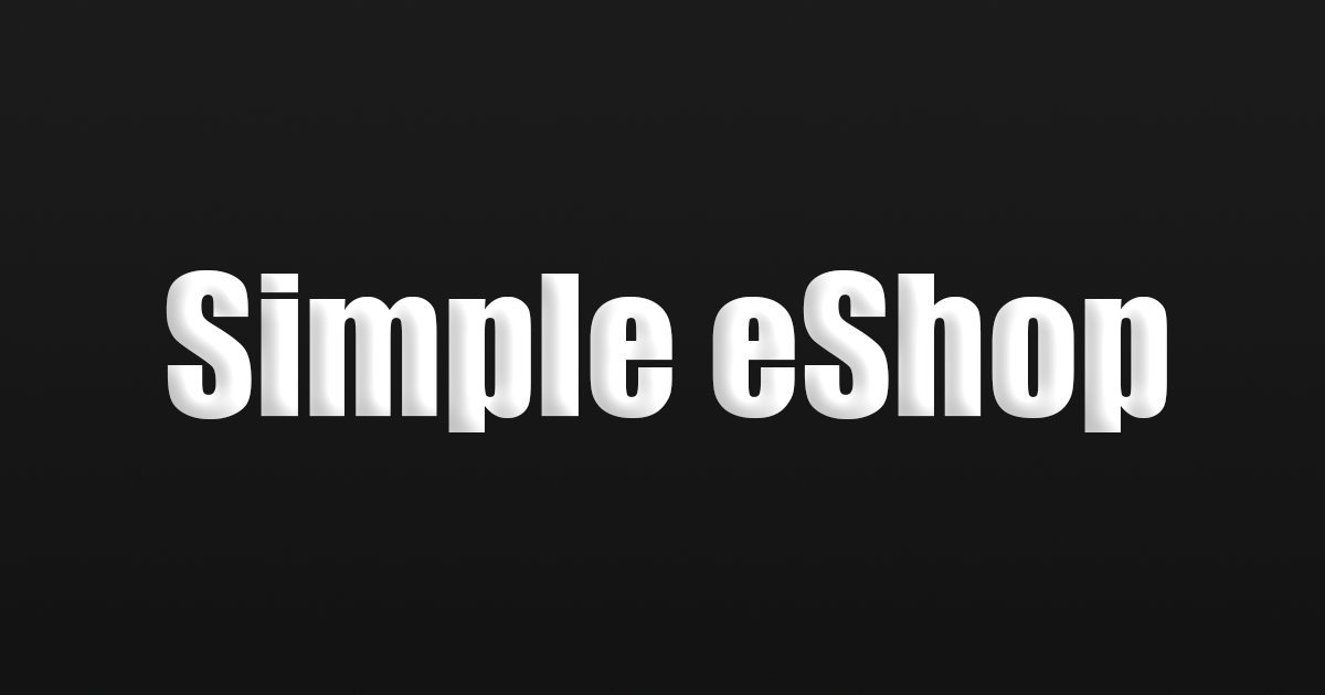 Simple eShop